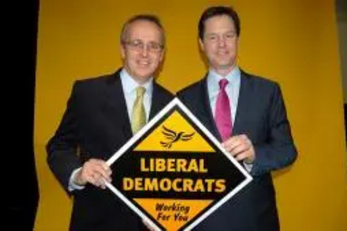 Cllr David Kendall with Nick Clegg MP