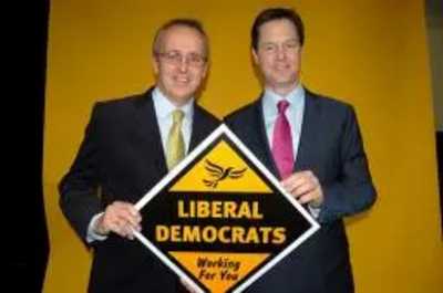 Cllr David Kendall with Nick Clegg MP