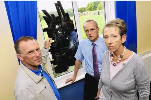 Cllr David Kendall & Cllr Vicky Davies with Rev James Pate at Bishops Hall this week 