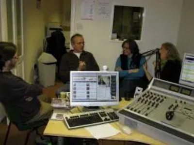 Cllrs David Kendall and Karen Chilvers on the "Mike and Julie Show"