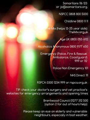 Christmas helpline brentwood