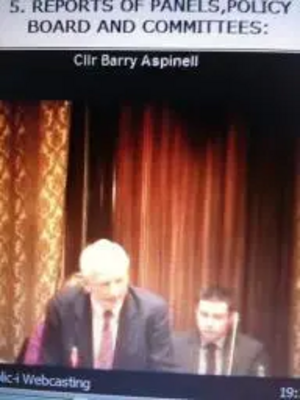 Cllr Barry Aspinell asks questions on the High Street