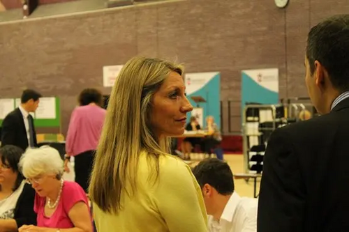 Resplendent in yellow: Cllr Liz Cohen