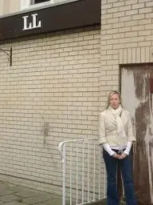 Nina Cutbush, prospective candidate for Warley, and the run-down Keys Hall community hall