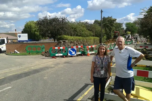 Cllr Liz Cohen with Brentwood First's Shenfield Cllr Phil Baker