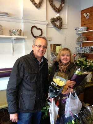 Cllr David Kendall & Cllr Karen Chilvers supporting local traders 