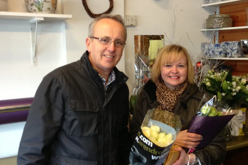 Cllr David Kendall & Cllr Karen Chilvers supporting local traders 