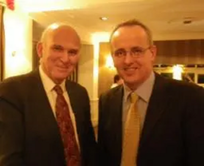 Cllr David Kendall PPC with Vince Cable MP