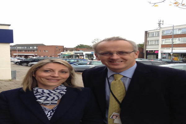 Liz Cohen with Cllr David Kendall