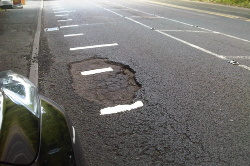 Cllr Vicky Davies' favourite pothole