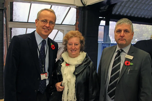 Cllr David Kendall and Wendy Way, BBARUA Chair, at the re-launch