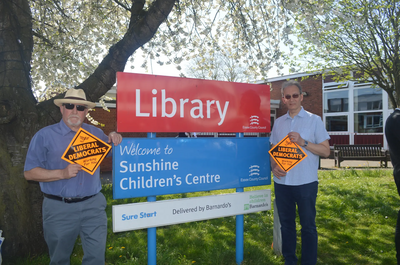 Andy Fryd and Darryl Sankey at Shenfield Library