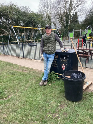 Gary MacDonnell sweeps for Shenfield