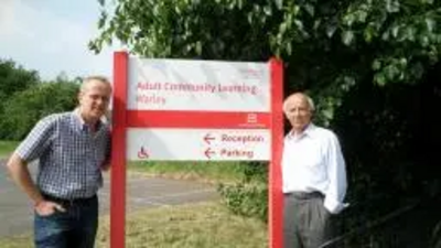 Cllr David Kendall and Warley campaigner Cyril Young at the centre