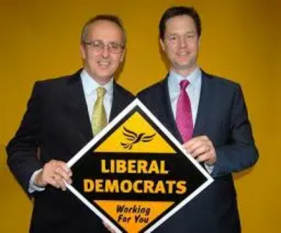 Cllr David Kendall with Nick Clegg MP, Leader of the Liberal Democrats