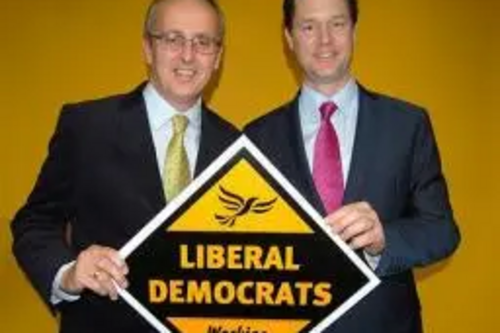 Cllr David Kendall with Nick Clegg MP, Leader of the Liberal Democrats