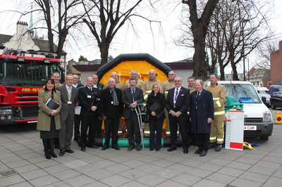 Cllr David Kendall takes part in emergency procedure review