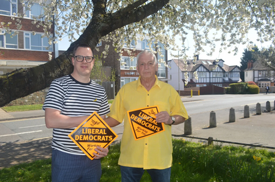 Cllr Barry Aspinell and Gary MacDonnell