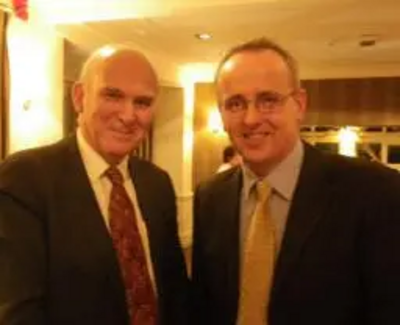 Cllr David Kendall with Dr Vince Cable MP