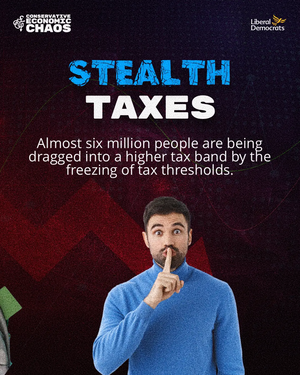 Stealth Taxes, 6million dragged in to Higher Bands 2022