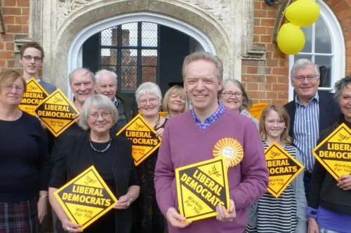 Stephen Robinson with Lib Dem team