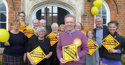 Stephen Robinson with Lib Dem team