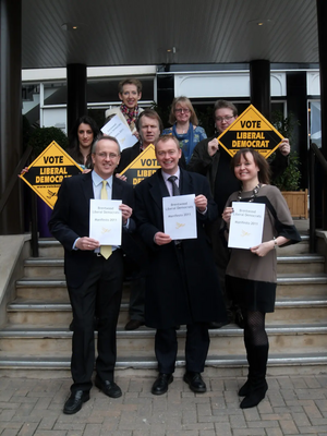 Brentwood Lib Dems launch their 2011 Manifesto with Tim Farron MP, Party President